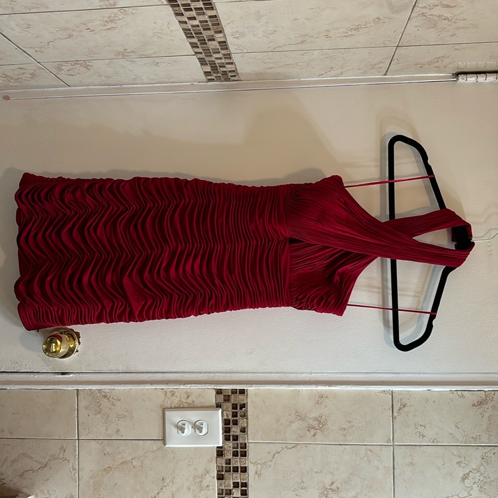 Jovani red mini dress